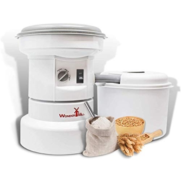 Powerful High Speed Electric Grain Mill Grinder for Healthy Gluten-Free Flours - Grain Grinder Mill,...