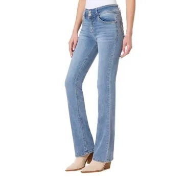 WallFlower Women's Curvy Bootcut Mid-Rise Stretch Jeans - Albury, Size 0