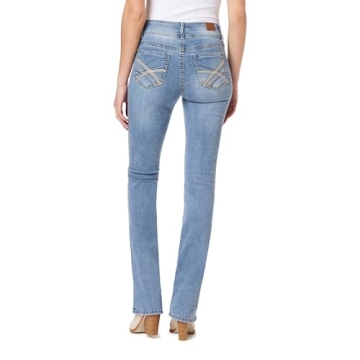 Curvy Bootcut Mid-Rise Stretch Jeans - Size 0