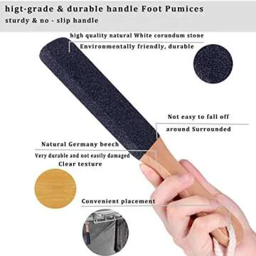 Kinepi Foot File Callus Remover Foot Scrubber,Professional Pedicure Foot Rasp Removes Cracked Heels,Dead Skin,Corn,Hard Skin,Pumice Stone for Scraper File Brush Tools for Wet and Dry Feet