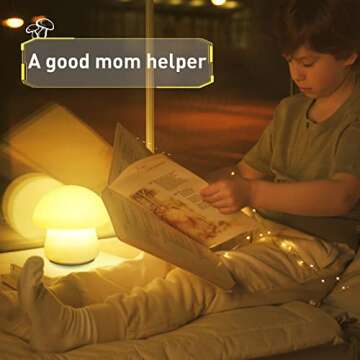 Rechargeable Multi-Color Mushroom Nightlight for All Ages