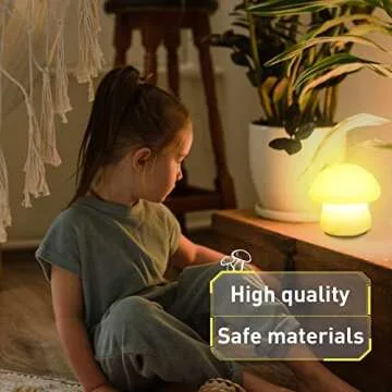 Rechargeable Multi-Color Mushroom Nightlight for All Ages
