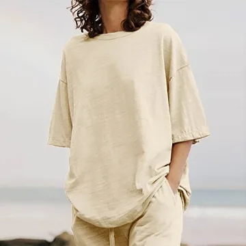 Lastesso Womens Summer Casual Loungewear 2 Piece Set