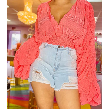 Stylish Bell Sleeve Tops for Women Evening Wear Fashion