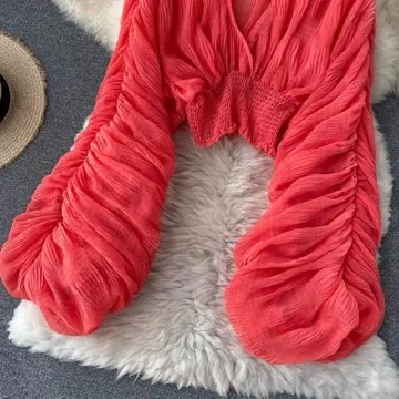 Stylish Bell Sleeve Tops for Women Evening Wear Fashion