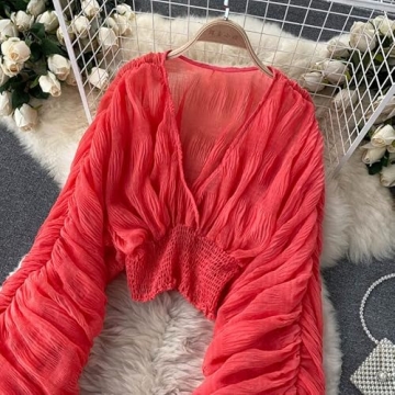 Stylish Bell Sleeve Tops for Women Evening Wear Fashion