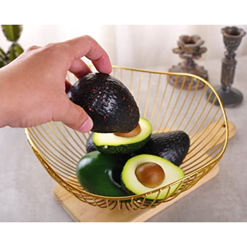 Stylish IBWell Black Gold Wire Fruit Basket for All Occasions