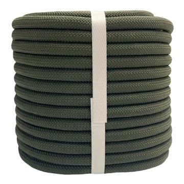 YUZENET Braided Polyester Arborist Rigging Rope - High Strength, 3/8" x 100'