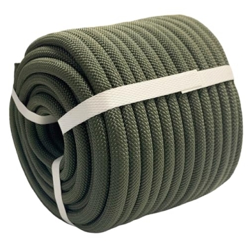 High Strength Braided Polyester Arborist Rigging Rope 3/8" x 100'