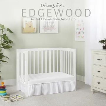 Dream On Me Edgewood 4-In-1 Convertible Mini Crib