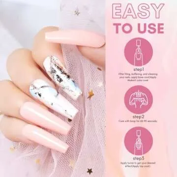 Makartt Gel Nail Polish Kit 22 Colors Pink Nude Glitter Nail Polish Set Beauty Gift Soak Off Autumn Nail Gel with Top Base Coat DIY Nail Manicure Salon Home All Seasons