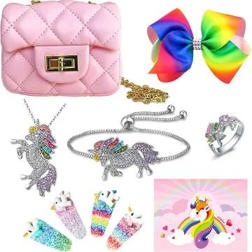 Unicorn Gifts for Girls - Fun Crossbody Bag & Accessories