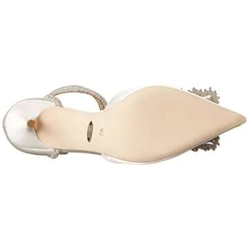 Badgley Mischka Women's Saint Pump, Soft White, 9