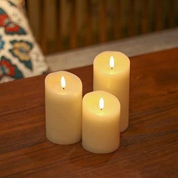Real Wax Flameless Candles with Remote Control and Timer