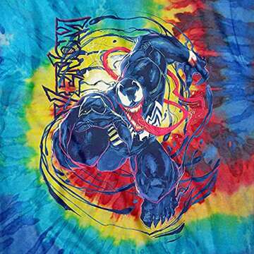 Marvel Venom Tie Dye Tee - Retro Comic Shirt for Fans