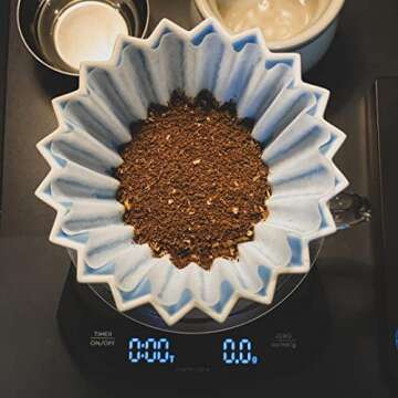 Normcore Coffee Scale, Espresso Scale, Pour Over Coffee Scales with Backlit LCD Display and Protective Case - Digital Kitchen Scale - 2000g/0.1g High Accuracy Precision Multifunction Scale