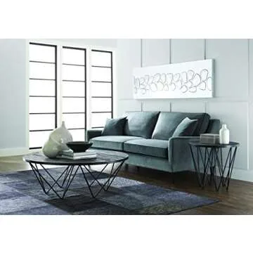 Sunpan 5West 101133 Hanover Sofa - Granite Fabric