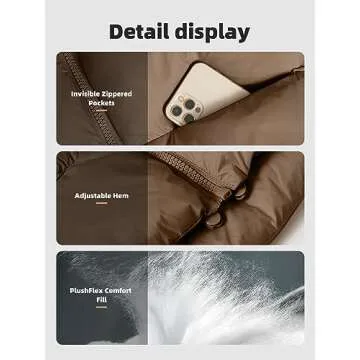 Stylish Cropped Puffer Vest for Women with Pockets