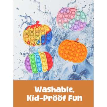Halloween Pumpkin Pop Its Sensory Fidget Toy for Kids