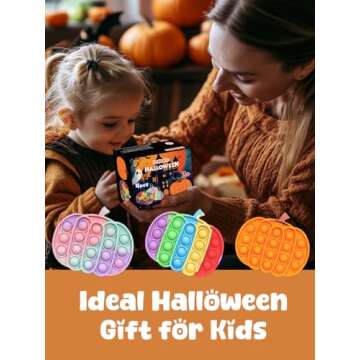 Halloween Pumpkin Pop Its Sensory Fidget Toy for Kids
