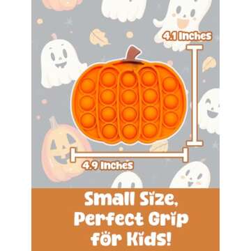 Halloween Pumpkin Pop Its Sensory Fidget Toy for Kids