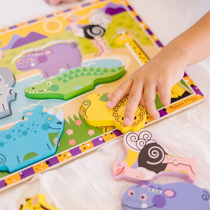 Melissa & Doug Safari Chunky Puzzle for Toddlers