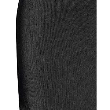 ZAFUL Women Sexy Satin Silky Bodycon Party Dresses Backless Spaghetti Straps Bra Cutout Jersey Halter Naughty Clubwear(Black,S)