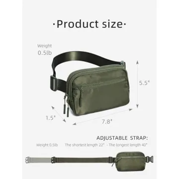 Compact Waterproof Fanny Pack Adjustable for All Occasions