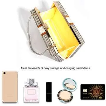 Rhinestone Evening Handbag Set with Headband – Party Ready!