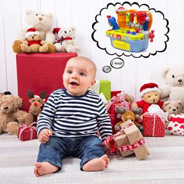 Woby Multifunctional Musical Learning Tool Workbench Toy Set for Kids with Shape Sorter Tools