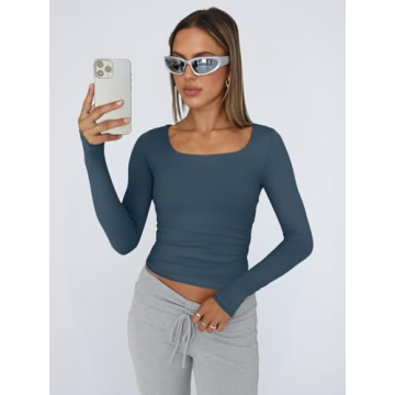 Trendy Queen Long Sleeve Crop Top for Stylish Comfort