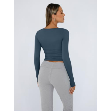 Trendy Queen Long Sleeve Crop Top for Stylish Comfort