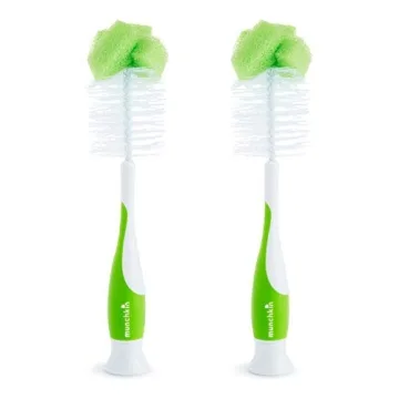 Munchkin Sponge Bottle Brush Set - Easy Bottle Cleaning