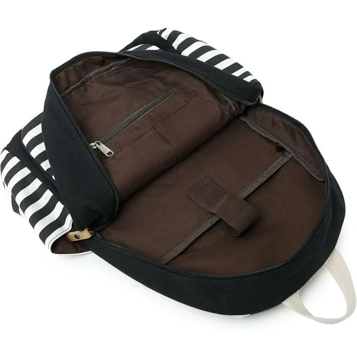 Gazigo Girls School Backpack & Laptop Bag - Black