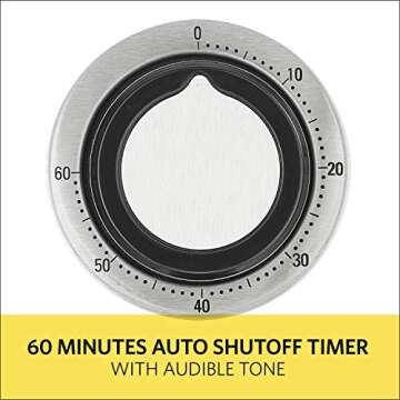 BELLA (14752) 2.6 Quart Air Fryer with Removable Dishwasher Safe Basket, Stainless Steel