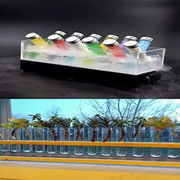 Plastic Test Tubes 70 mL Science Party Test Tubes 12 Pcs for Scientific Experiments,Party Decoration,Candy,Bath Salt,Dice Display