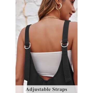 GREAIDEA Women's High Roller Denim Shortall Romper