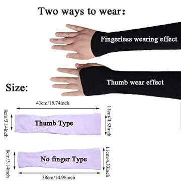 LUREASY UV Sun Protection Compression Arm Sleeves – 10 Pairs for Summer Activities