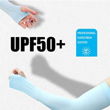 LUREASY UV Protection Compression Arm Sleeves for Summer