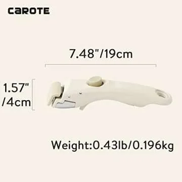 CAROTE Removable Handle White, Detachable Removable Pan Handle,Universal Pot Handle Replacement,Suitable for All Cookware