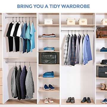 HOUSE DAY Black Plastic Hangers 24 Pack, Space Saving Coat Hangers, Clothes Hanger with Non Slip Hooks, Plastic Clothing Hangers for Closet, Ideal for Everyday Use on Shirts, Coats, Pants, Dress