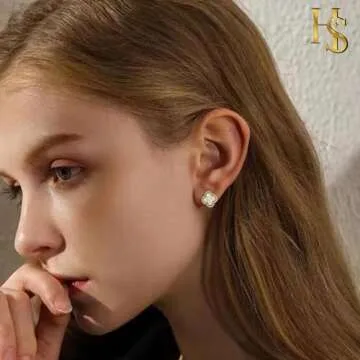 HighSpark Clover Earrings | Hypoallergenic Studded Beauty