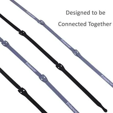 Trilancer Reusable Cable Straps Wire Ties - 50 Pack Organizational Solution