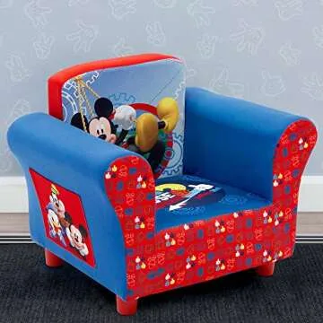 Delta Children Upholstered Chair for Disney Mickey Mouse Fans