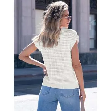 Trendy ANRABESS Women's Sweater Vest for Spring Style