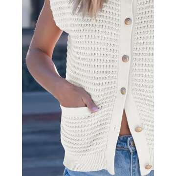Trendy ANRABESS Women's Sweater Vest for Spring Style