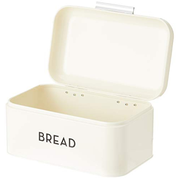 Now Designs Metal Bread Bin in Ivory - Stylish Storage Solution