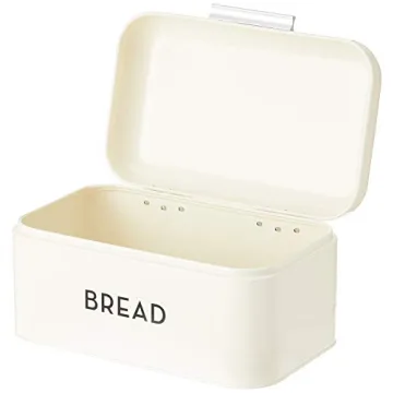 Now Designs Metal Bread Bin in Ivory - Stylish Storage Solution