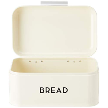 Now Designs Metal Bread Bin in Ivory - Stylish Storage Solution