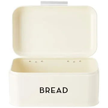 Now Designs Metal Bread Bin in Ivory - Stylish Storage Solution